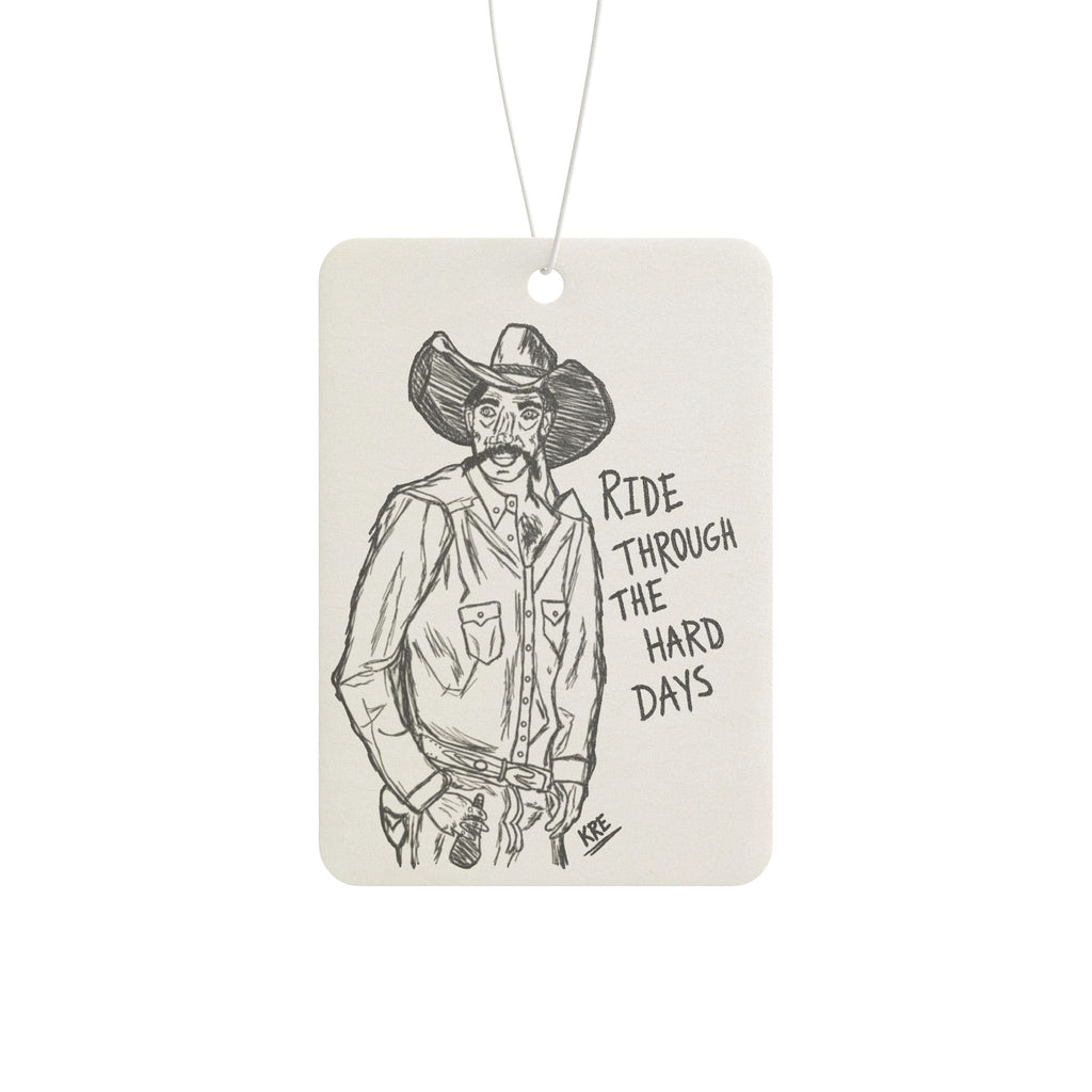 Ride through the hard days car airfreshner