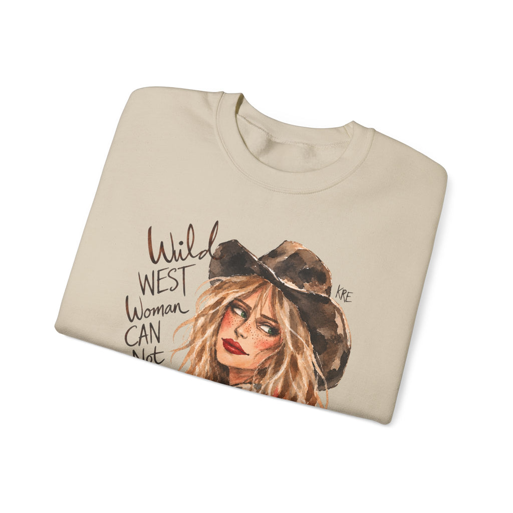 Wild West woman can not be tamed crewneck