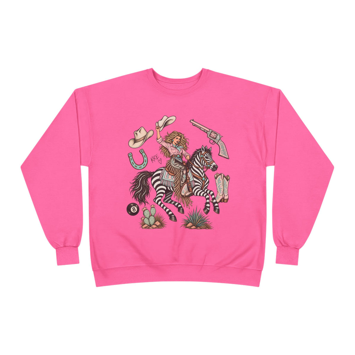 Zebra girl crewneck
