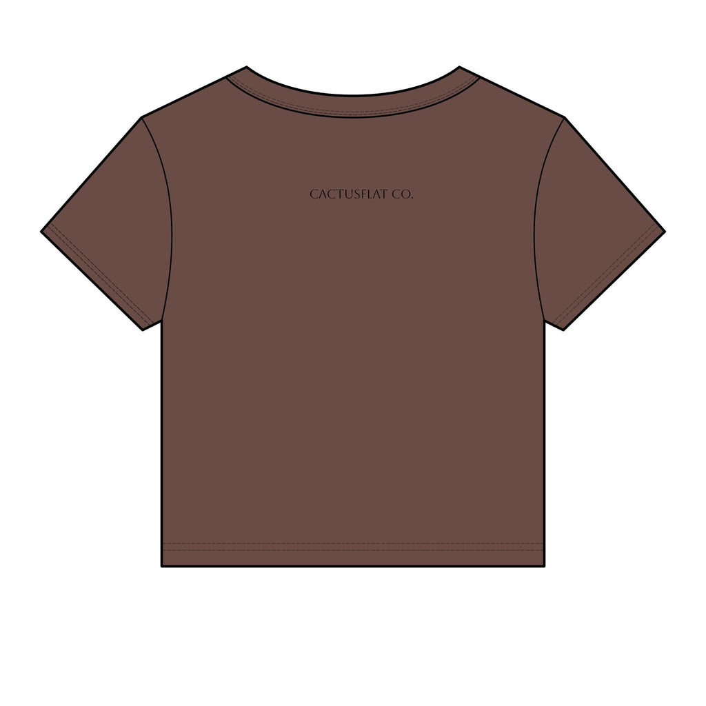 Raised wild,dressed western baby tee