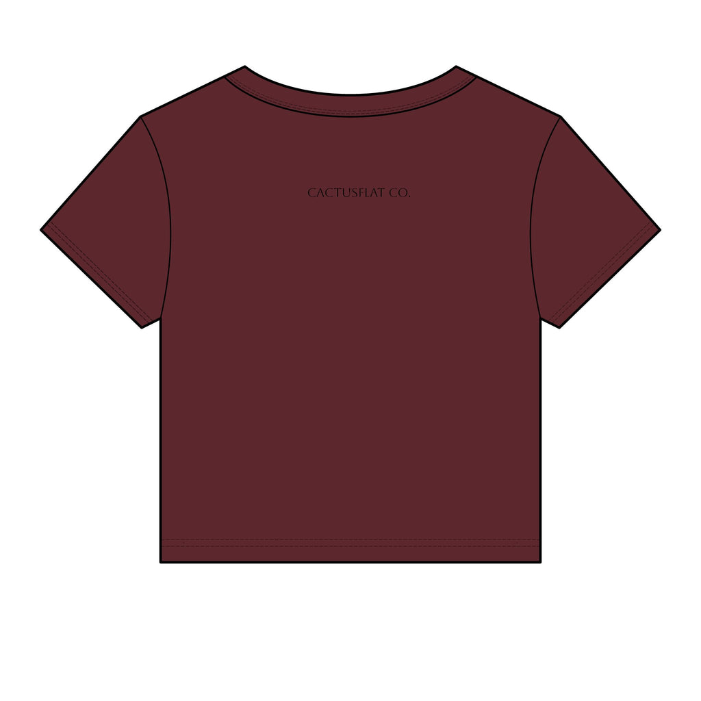 Raised wild,dressed western baby tee
