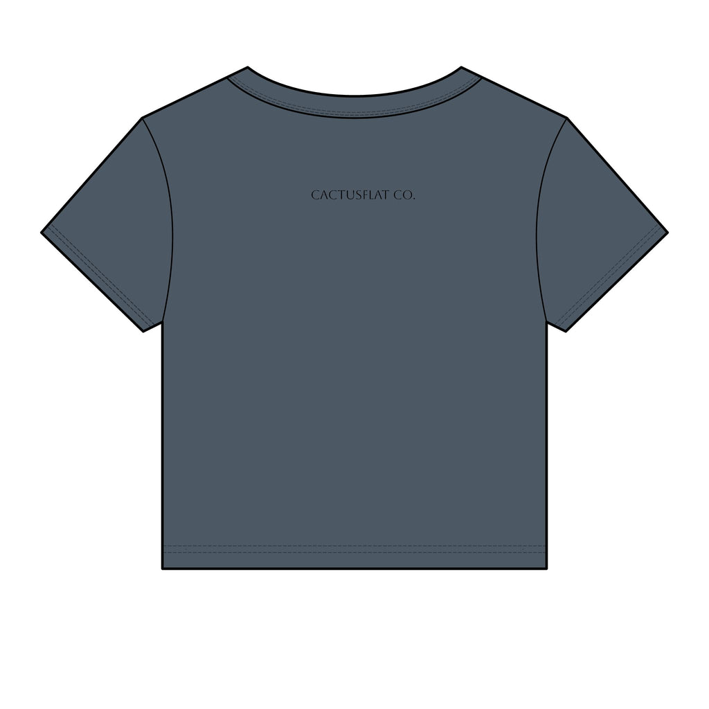 Raised wild,dressed western baby tee