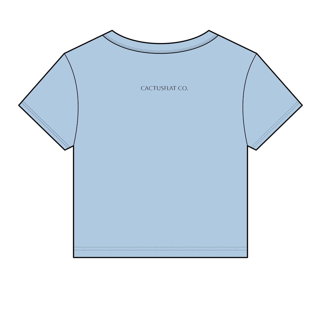 Raised wild,dressed western baby tee