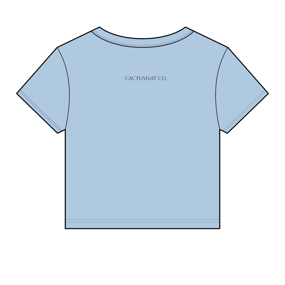 Raised wild,dressed western baby tee