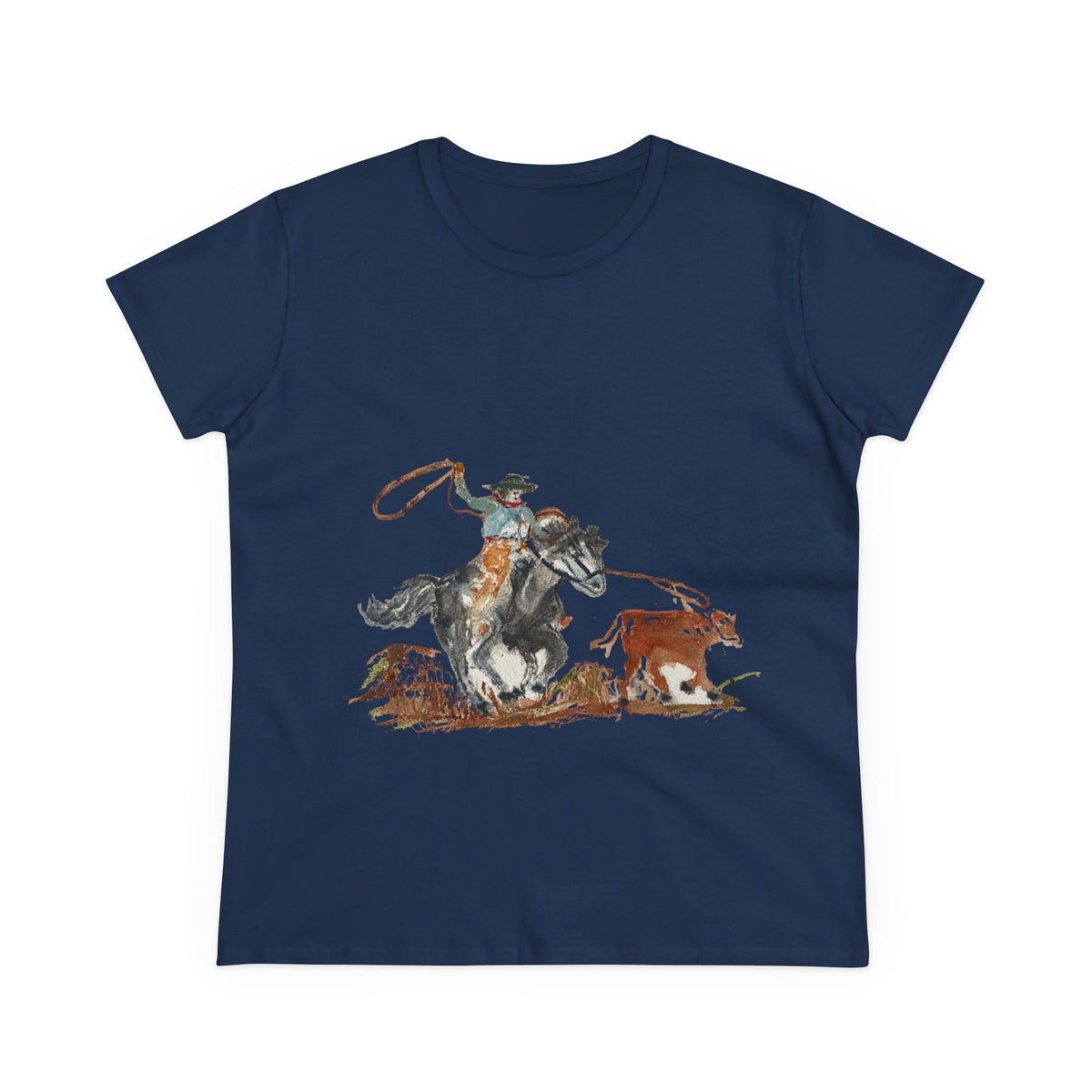Roper cotton tee watercolor Paula Emry-burtt