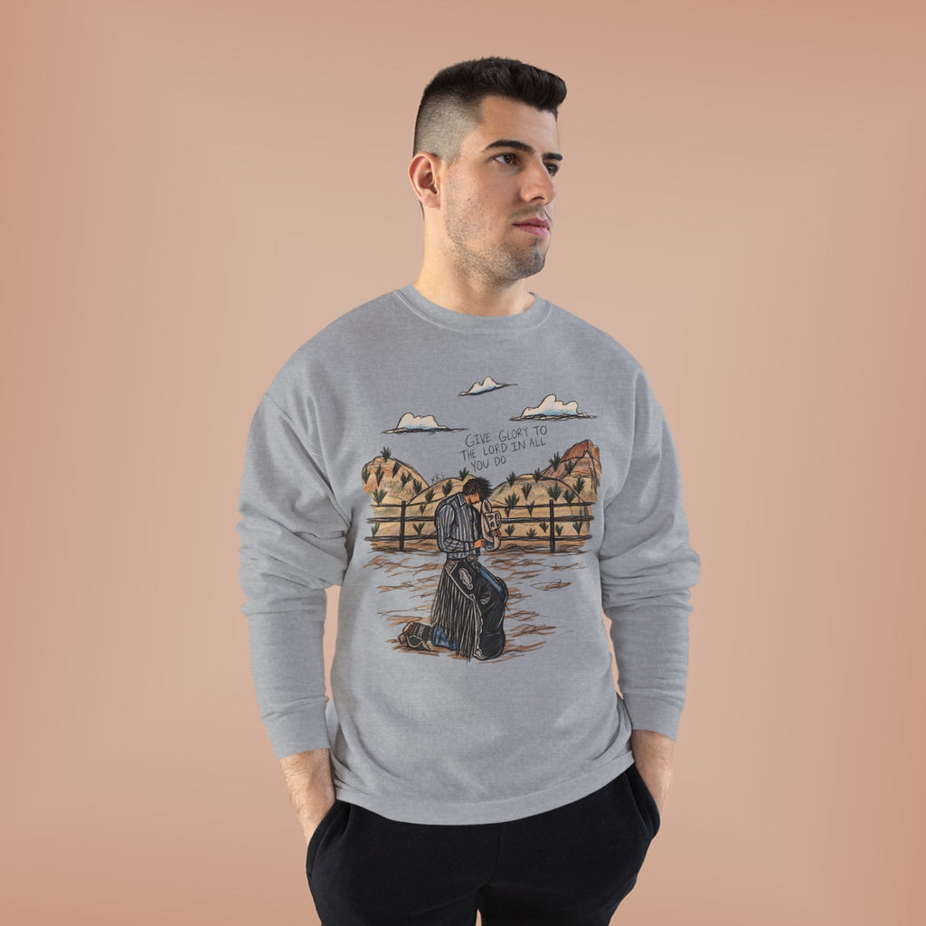 Give glory to the Lord crewneck