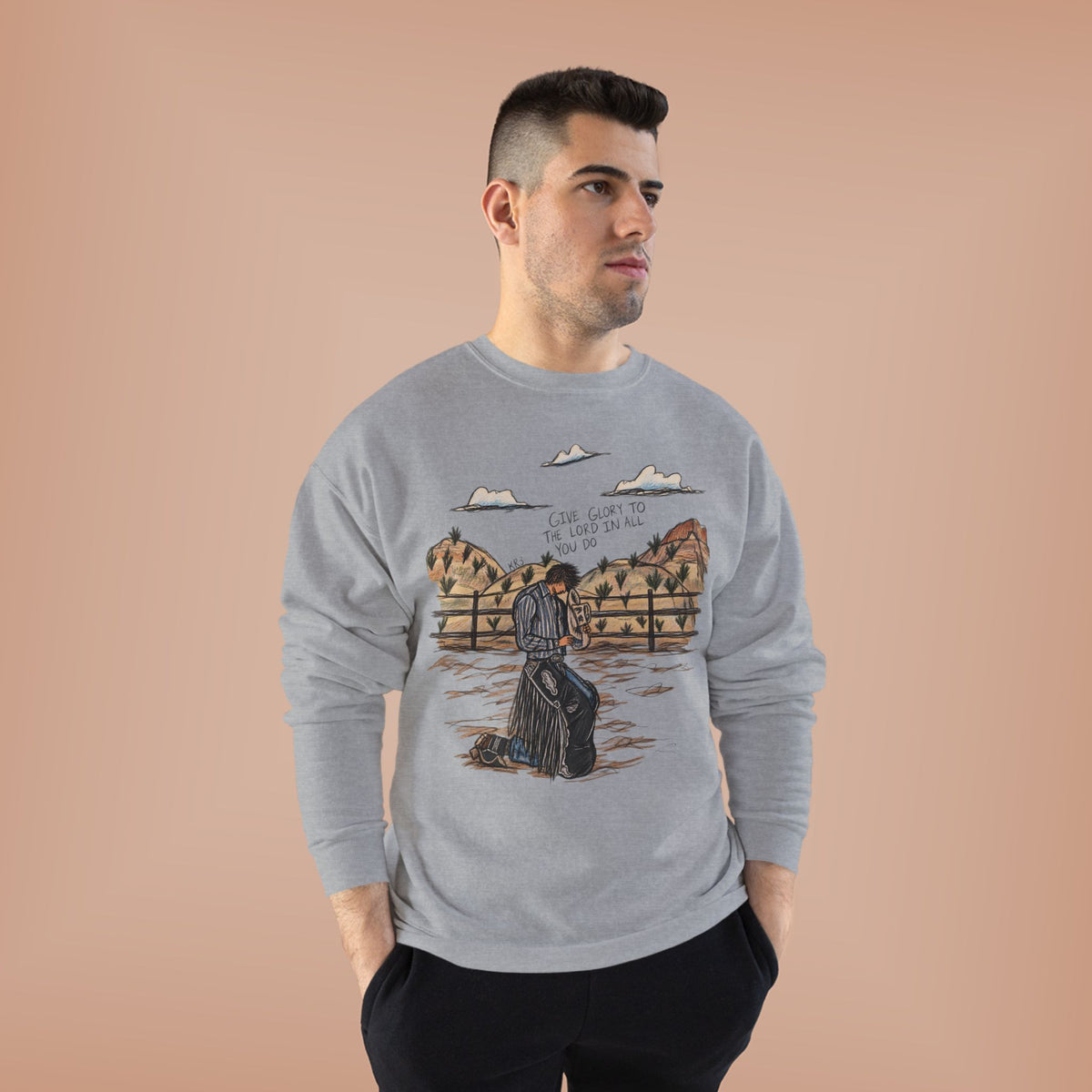 Give glory to the Lord crewneck