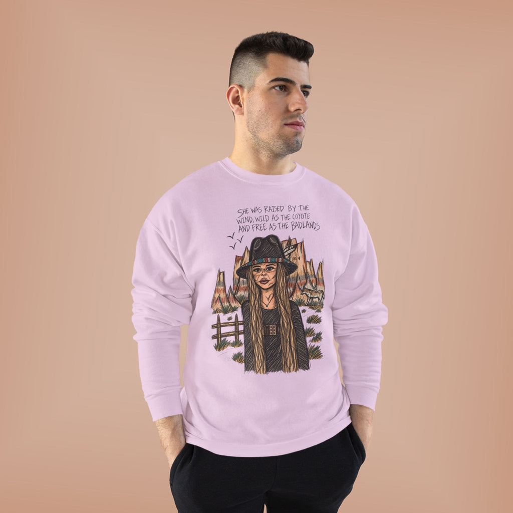 She was as free as the badlands crewneck