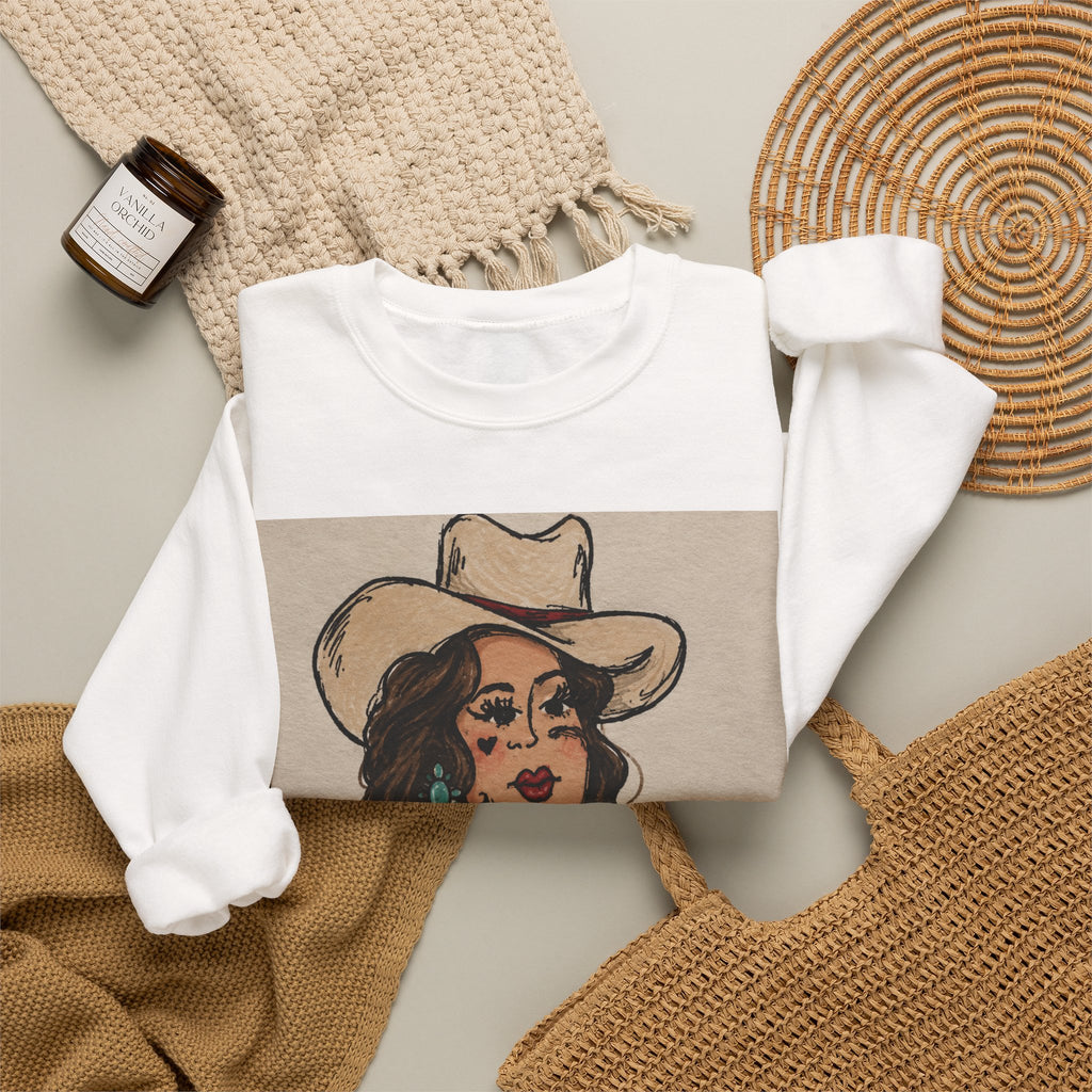 Rodeo rose crewneck