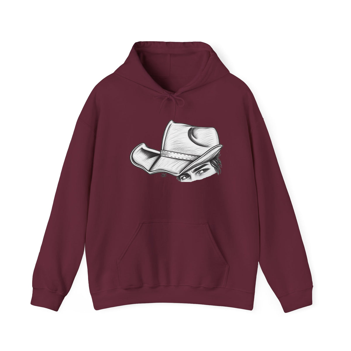 Hidden behind the brim Hooded Sweatshirt