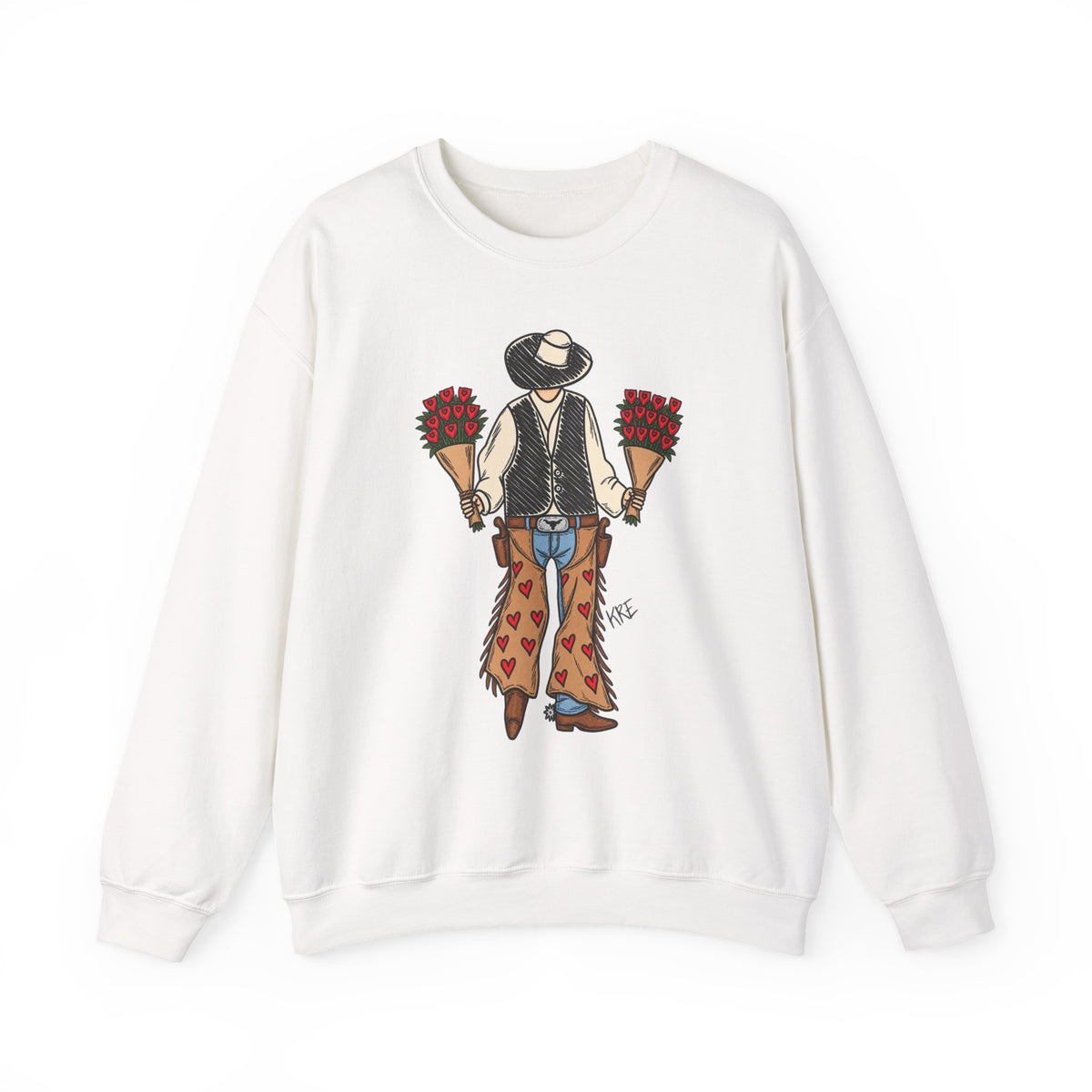 a cowboys love Crewneck Sweatshirt