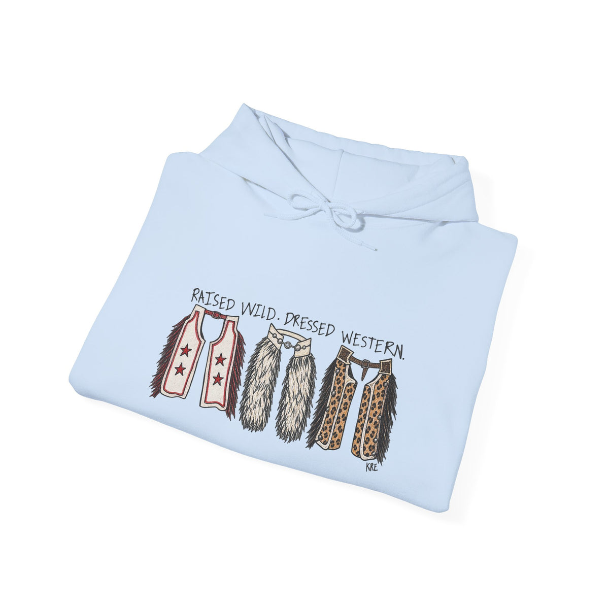 Raised wild dressed western Hooded Sweatshirt