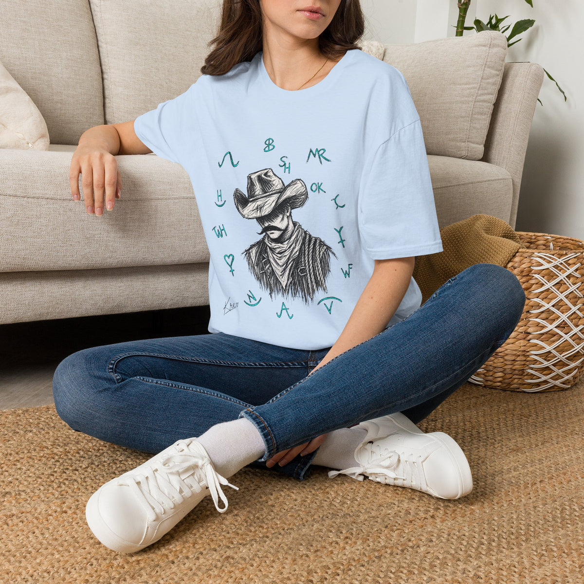 Branded cowboy T-shirt