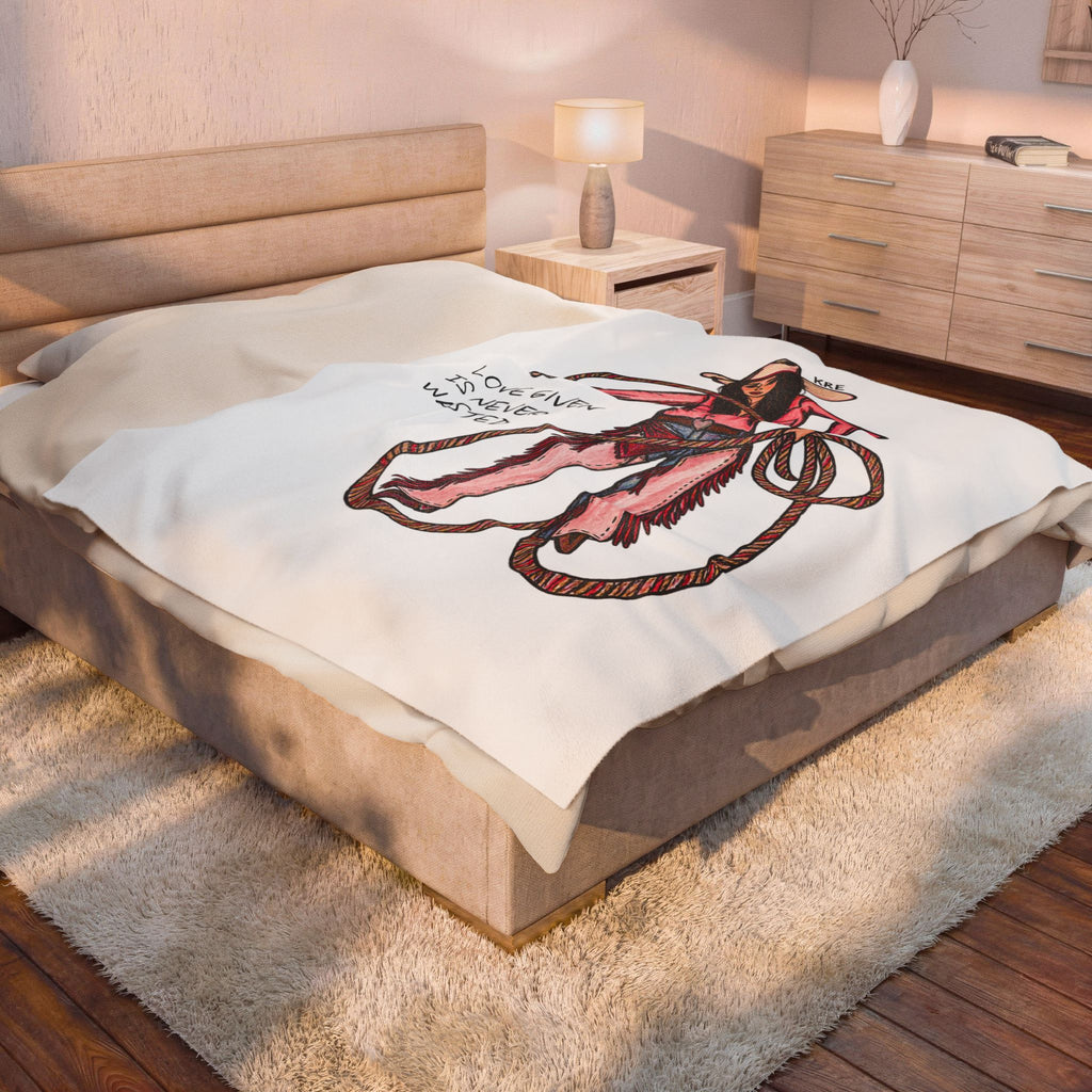 Love Given Is Never Wasted —Velveteen Plush Blanket