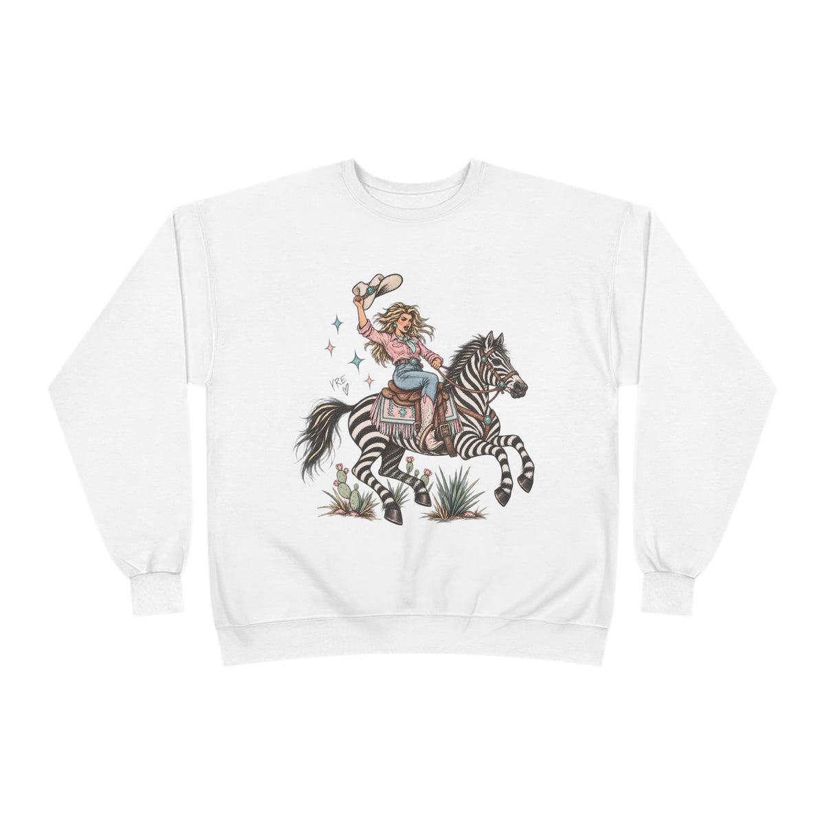 Desert zebra crewneck