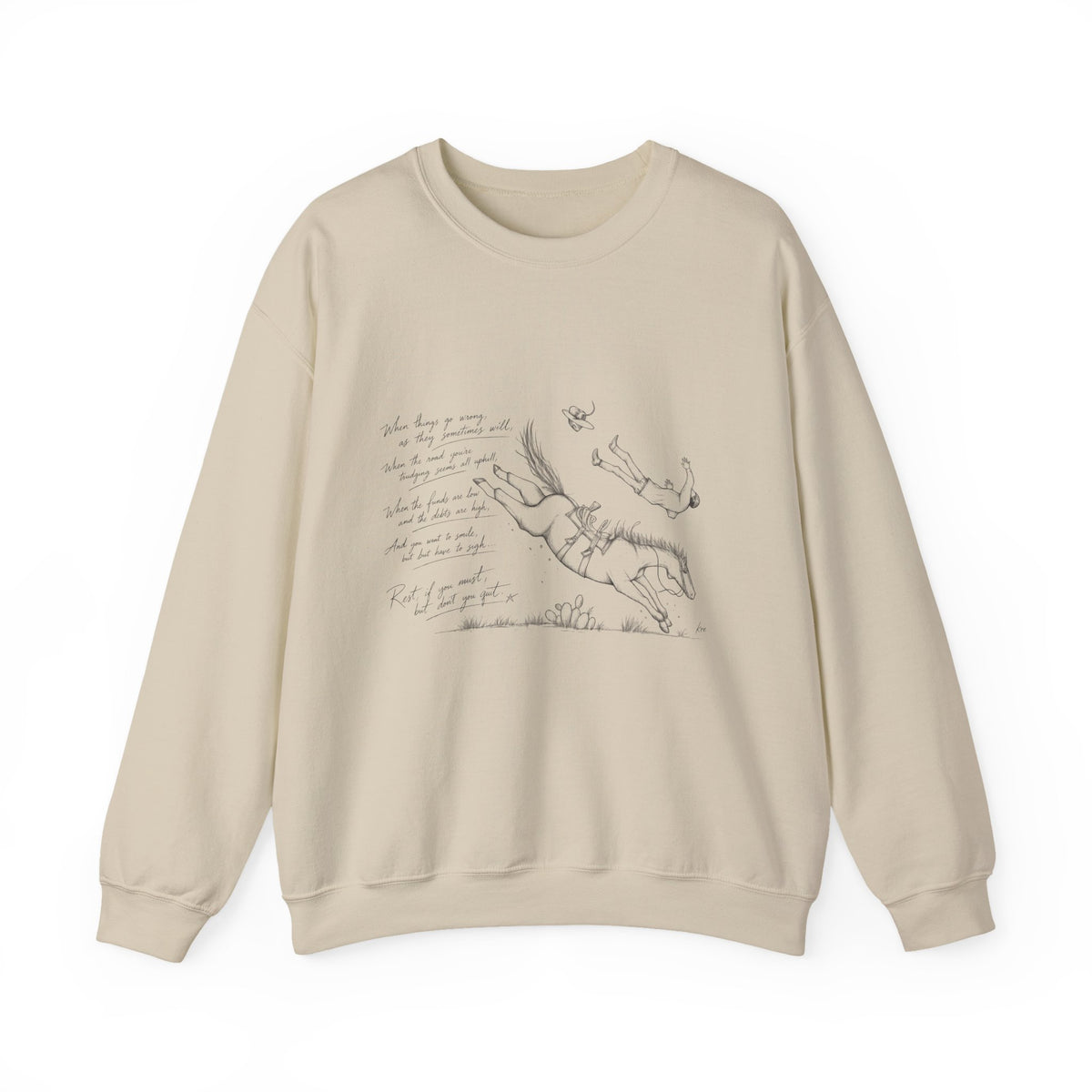 Don’t quit cowboy Unisex Heavy Blend™ Crewneck Sweatshirt