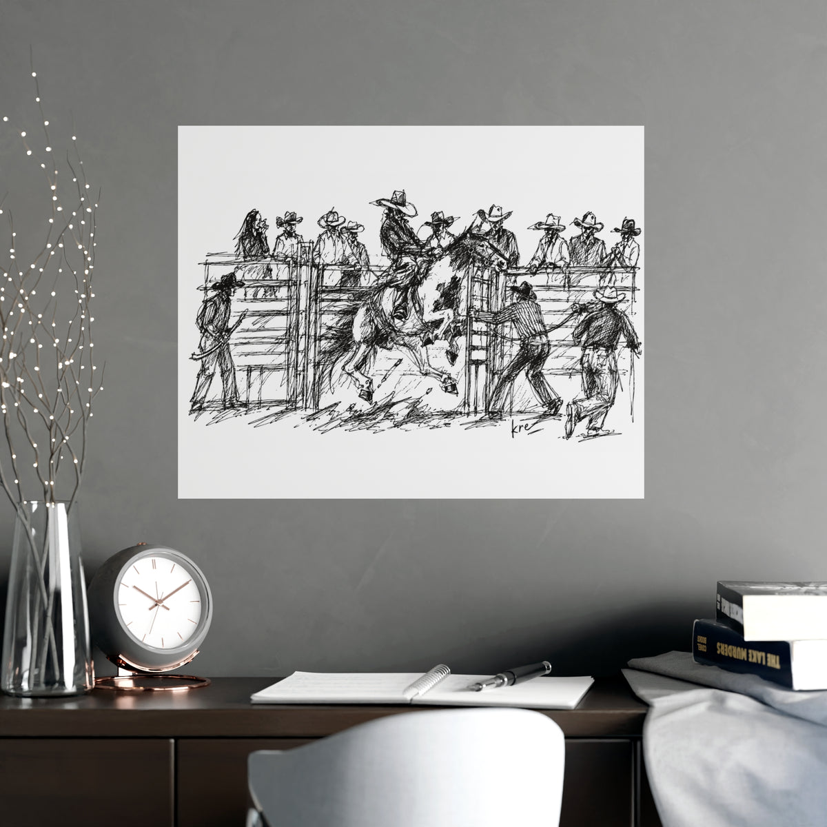 Bronc rider poster