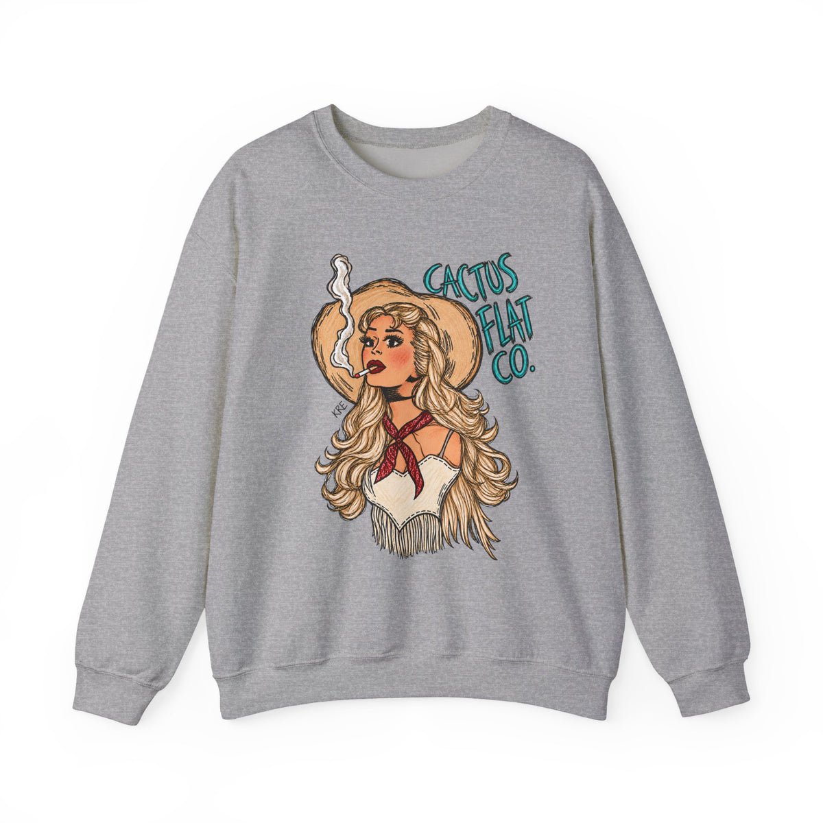 Cactus Flat Lady- Crewneck