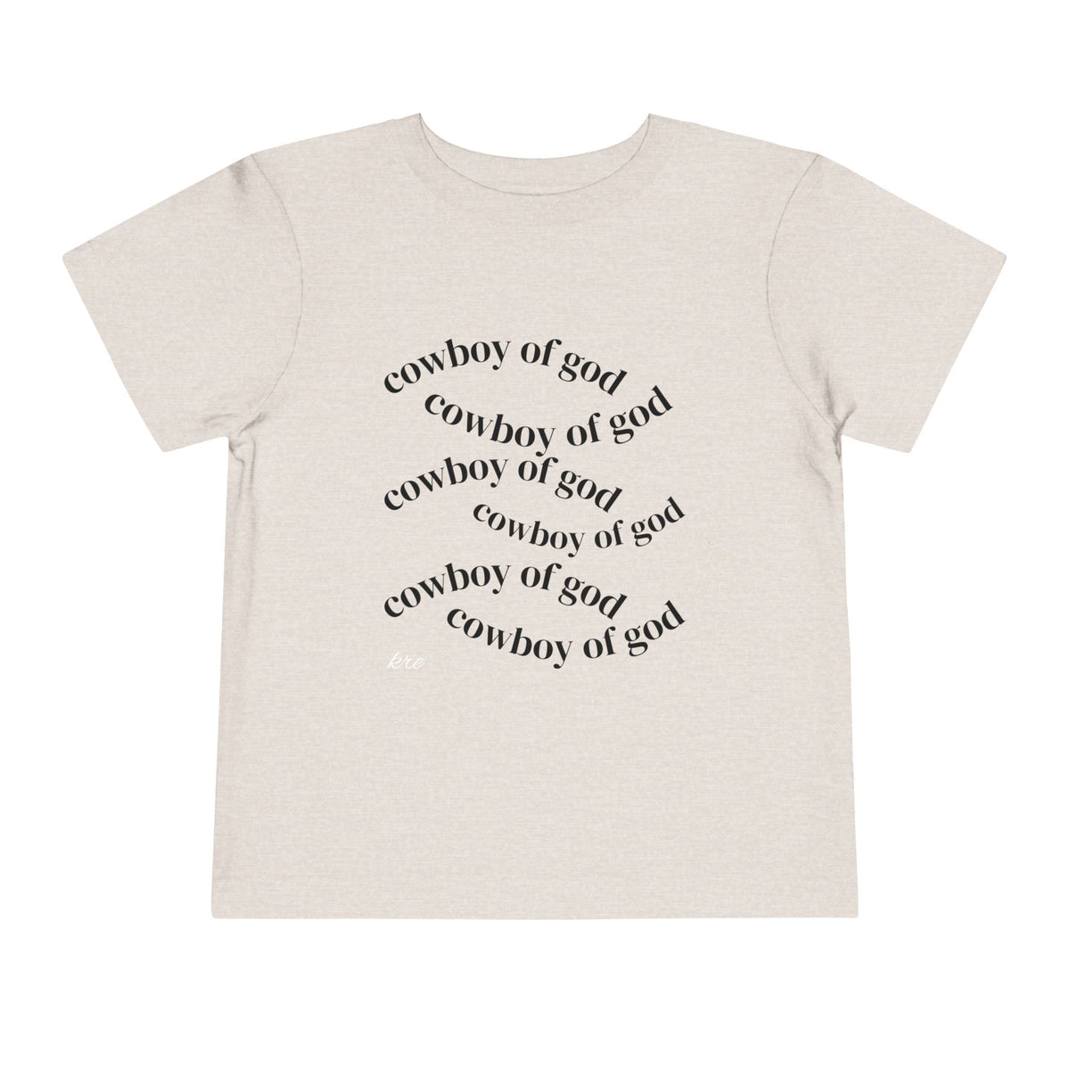 Cowboy of god Toddler Short Sleeve Tee