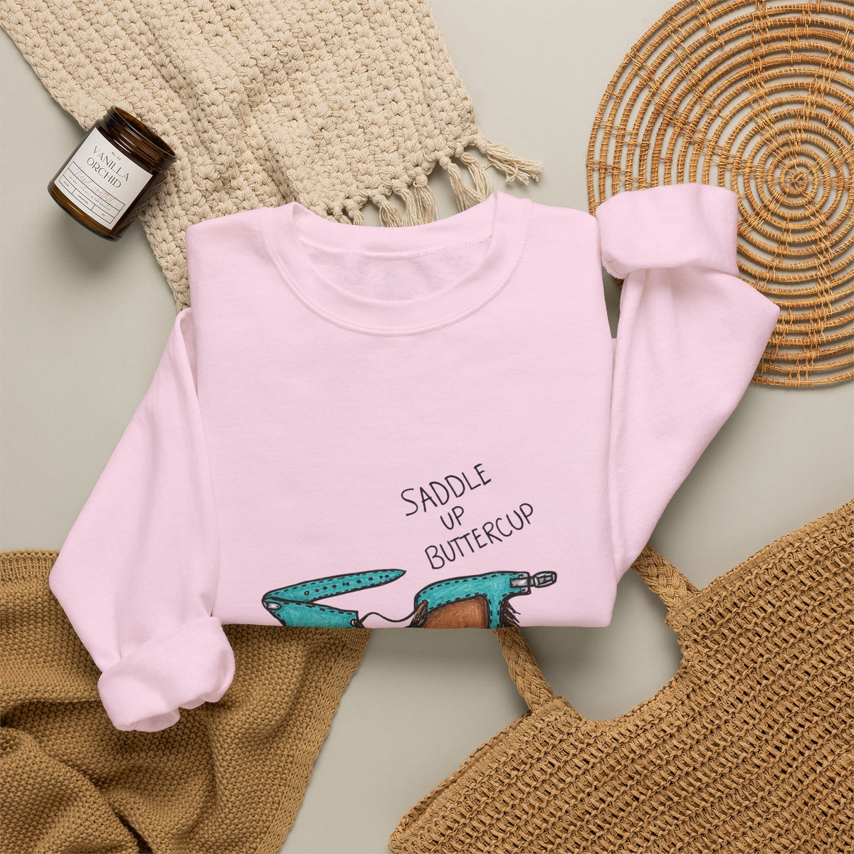 Saddle up buttercup crewneck
