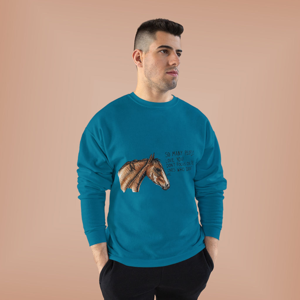You are loved crewneck with color
