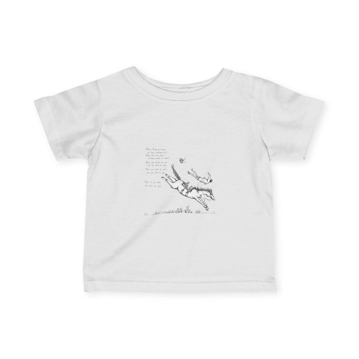 Get back up infant tee