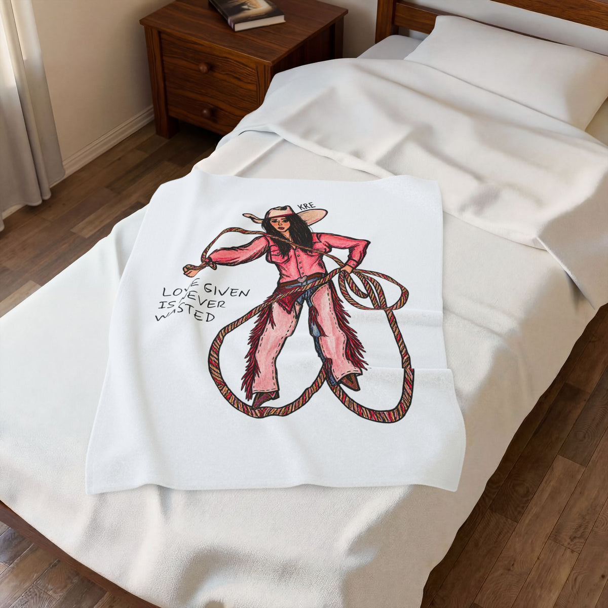 Love Given Is Never Wasted —Velveteen Plush Blanket