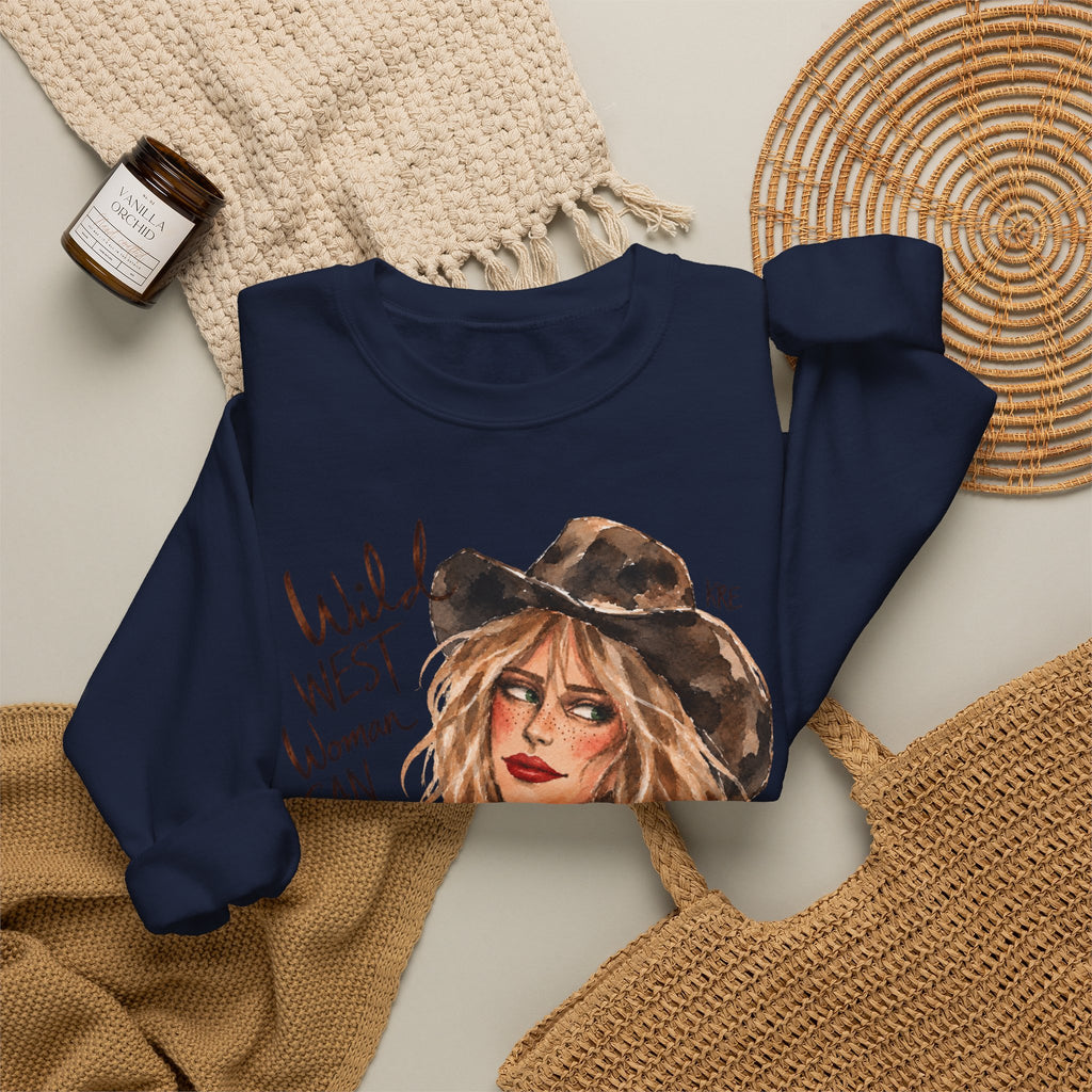 Wild West woman can not be tamed crewneck