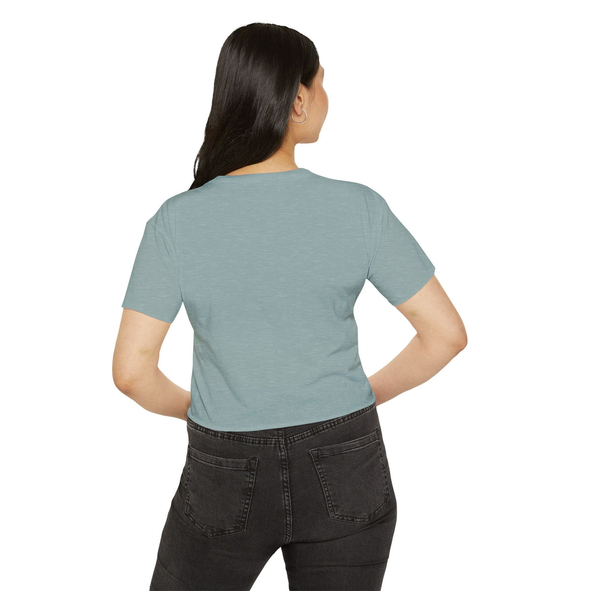 A cowboys word crop top