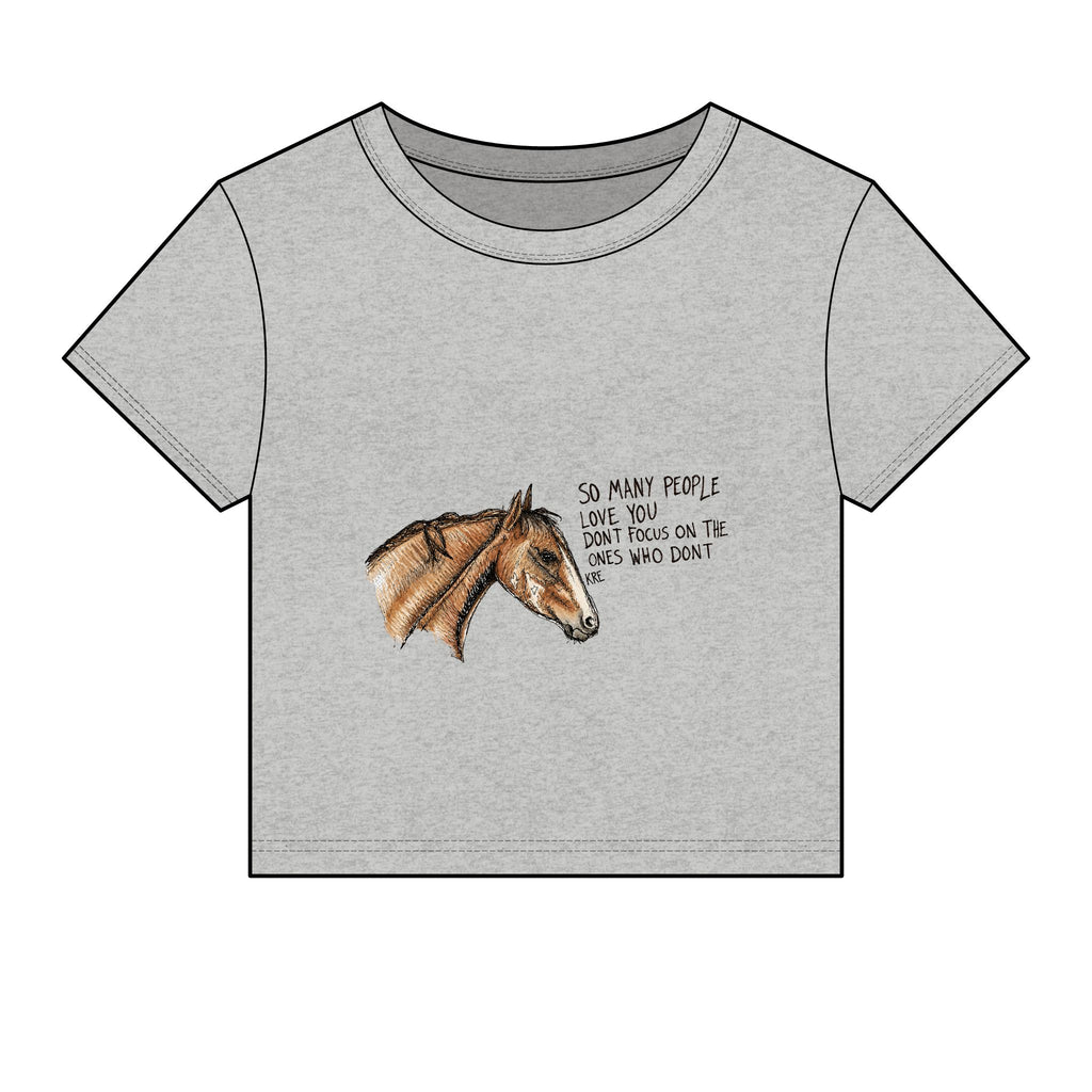 You are loved baby tee with color