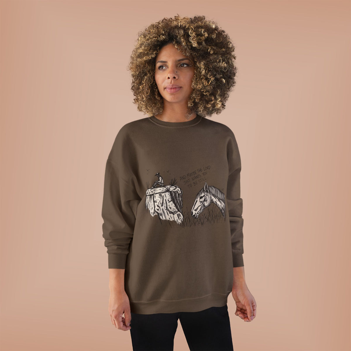 In the stillness crewneck