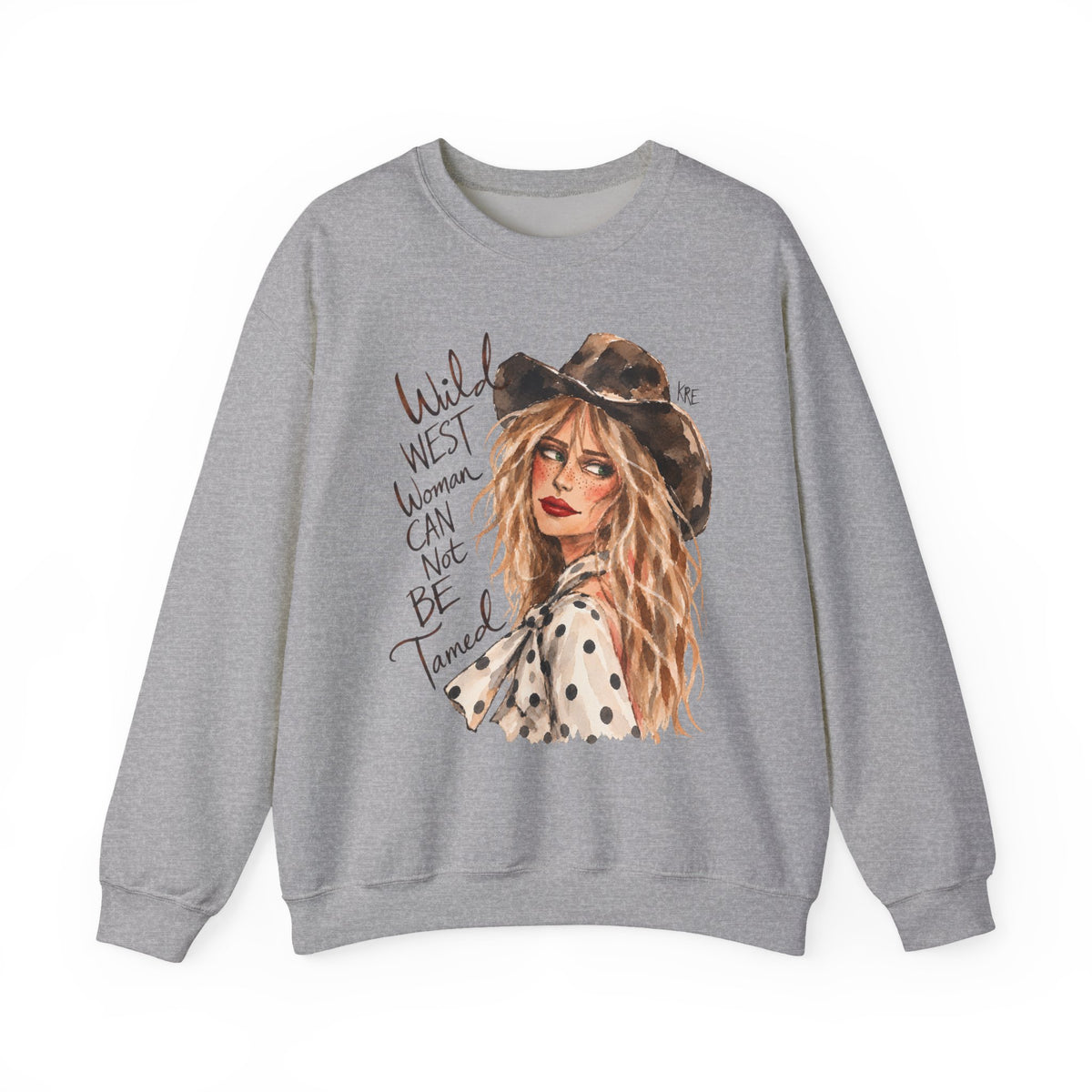 Wild West woman can not be tamed crewneck