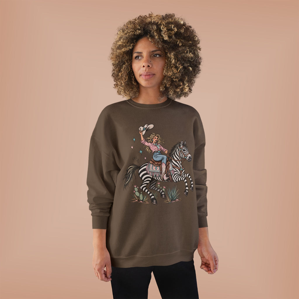 Desert zebra crewneck
