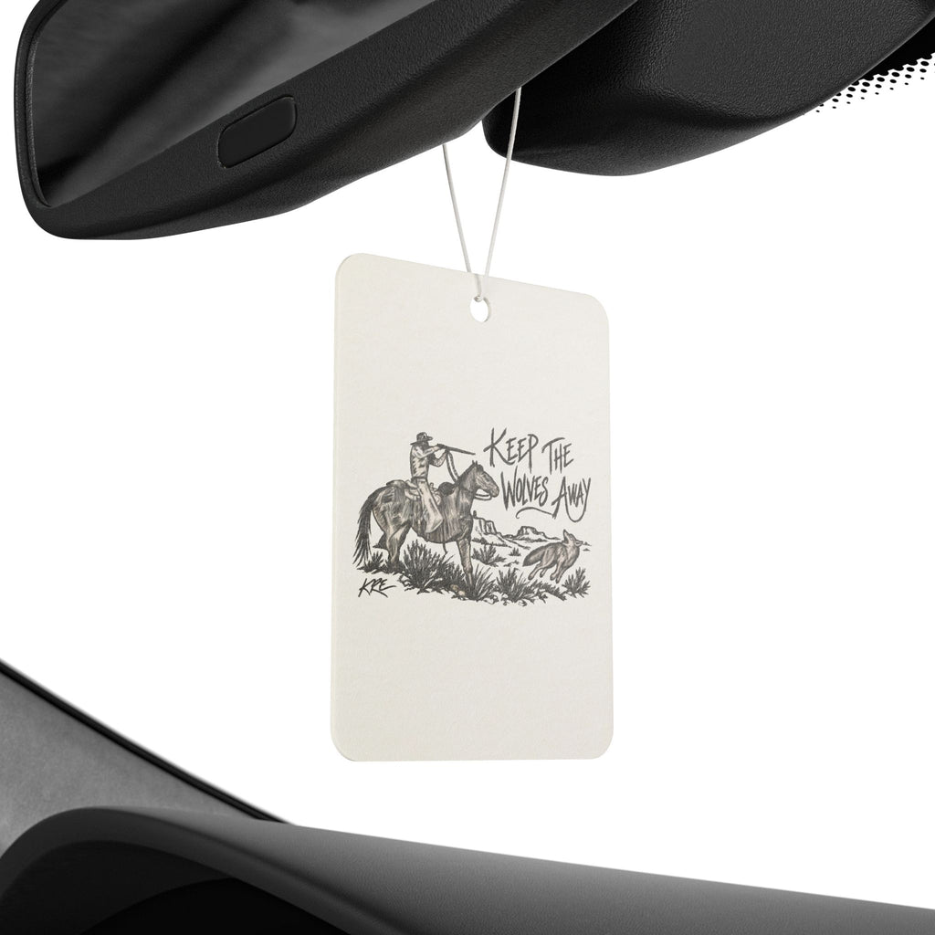 Keep the wolves away air freshener