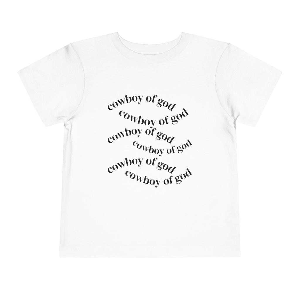 Cowboy of god Toddler Short Sleeve Tee