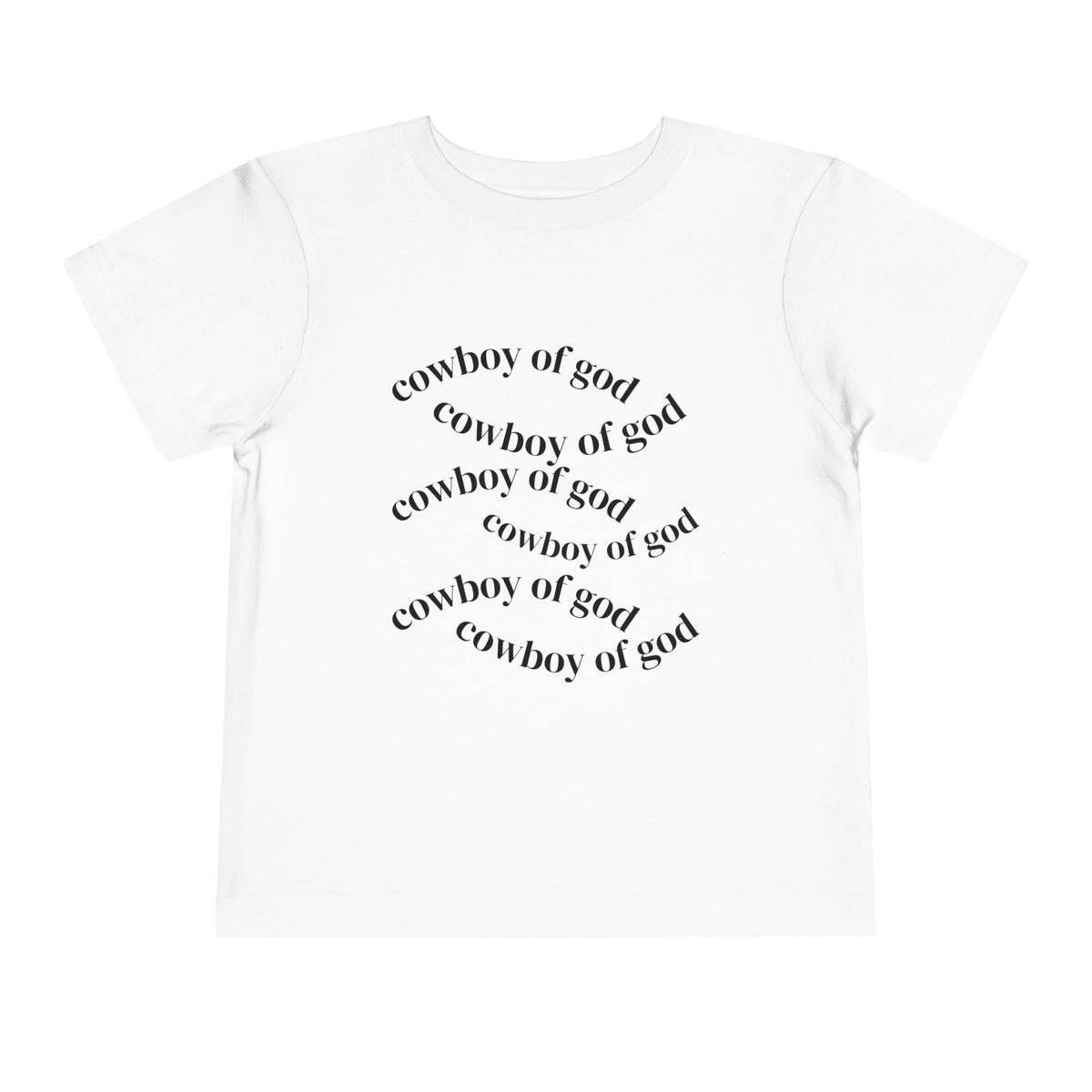 Cowboy of god Toddler Short Sleeve Tee
