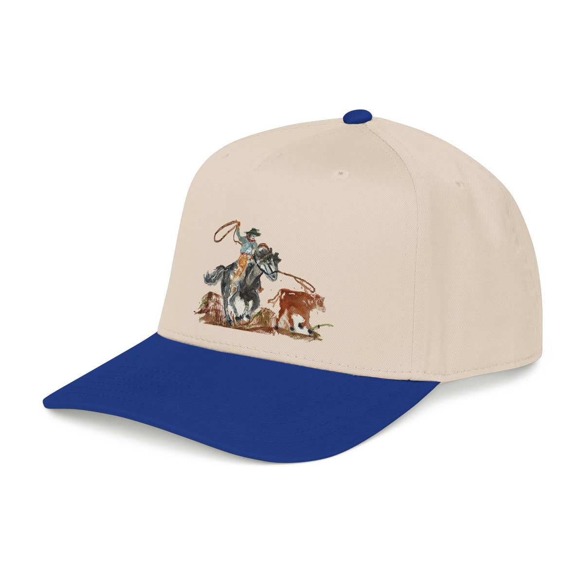 Roper watercolor baseball cap by Paula Emry-burtt