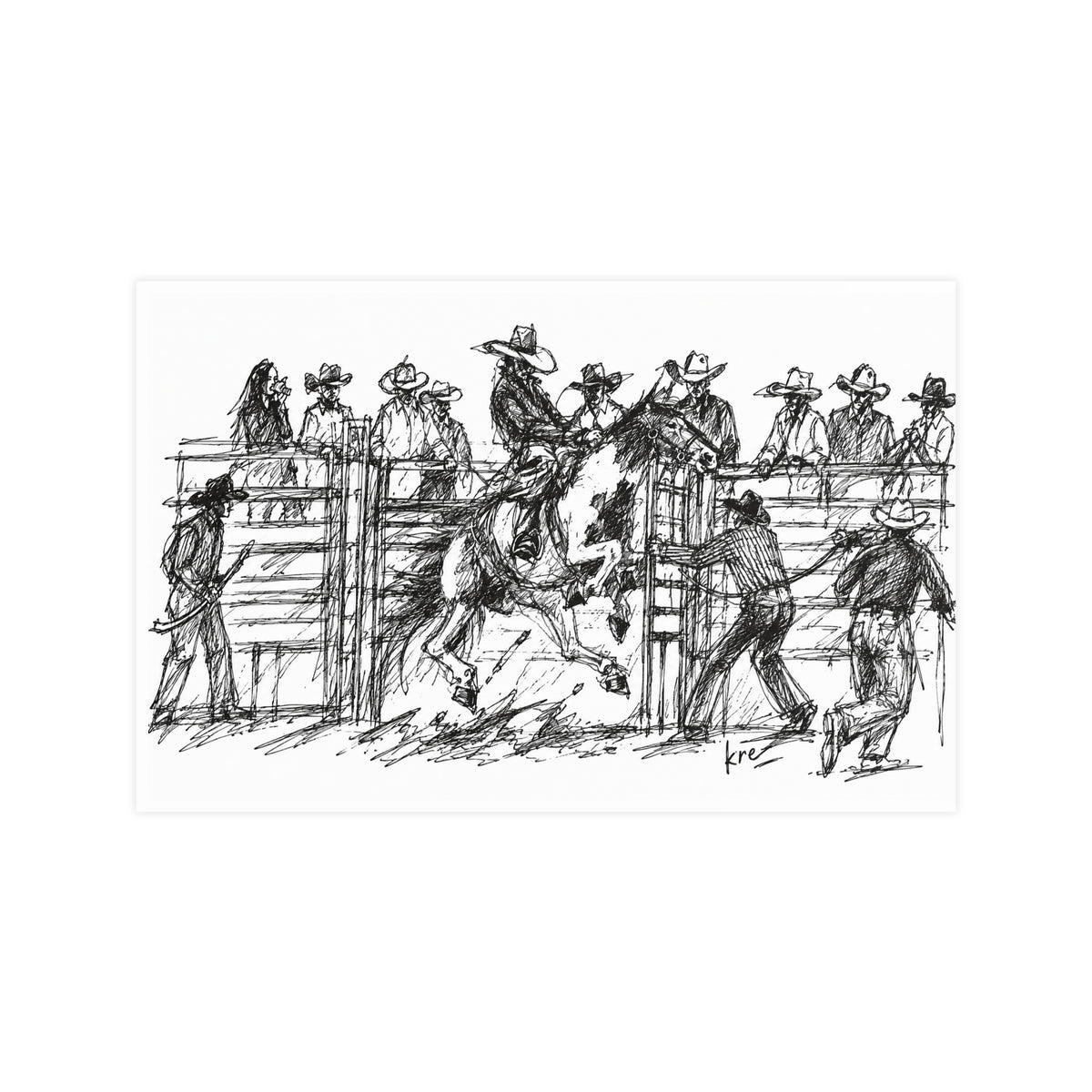 Bronc rider poster