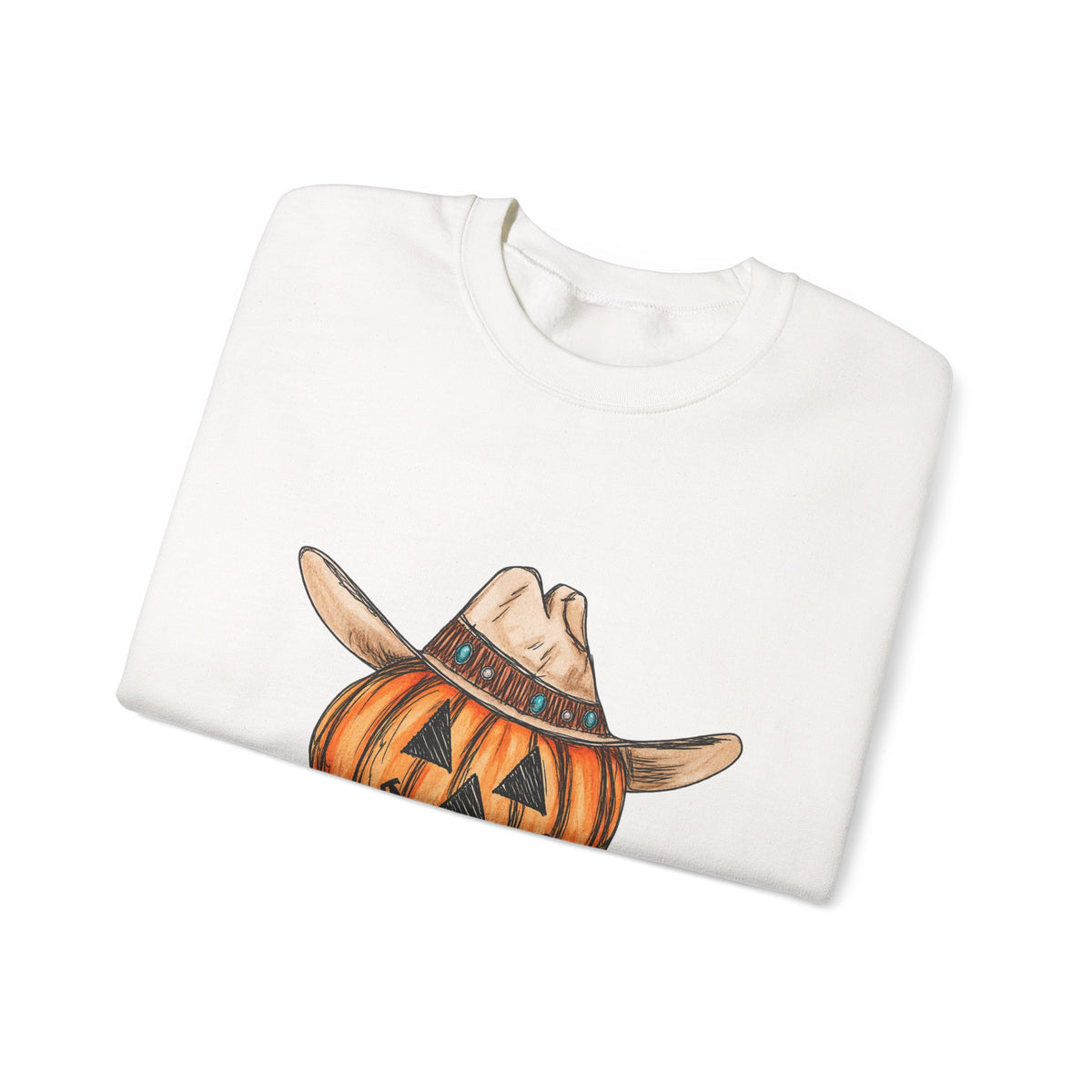 Cowboy pumpkin Crewneck Sweatshirt 
Fall drop