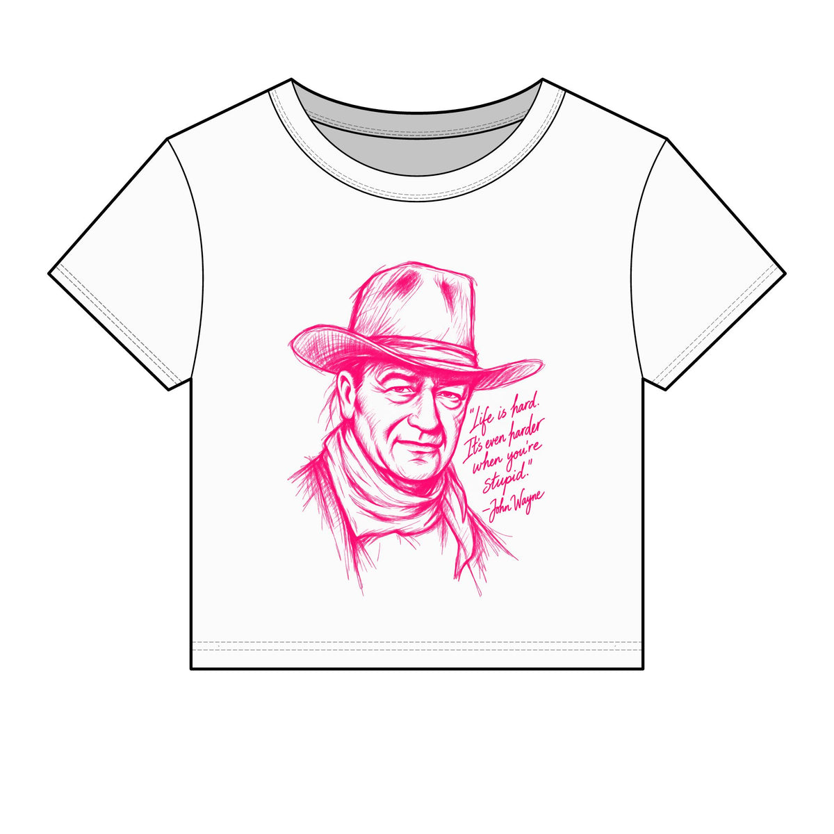 John Wayne micro rib baby tee