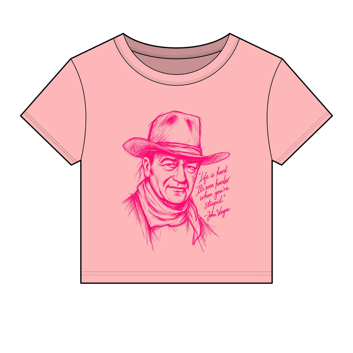 John Wayne micro rib baby tee