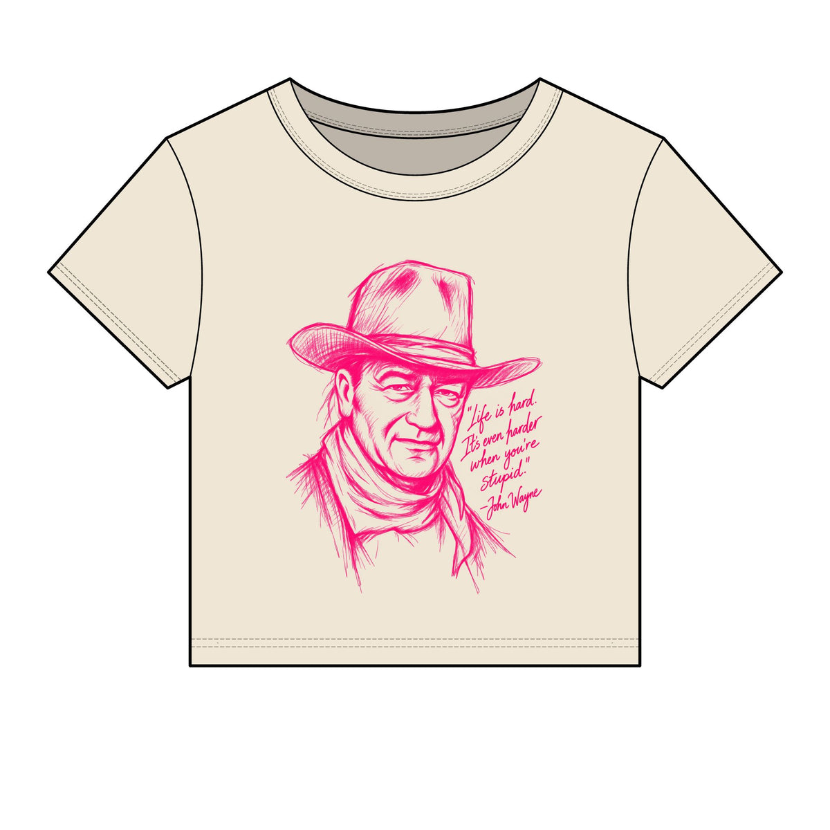 John Wayne micro rib baby tee