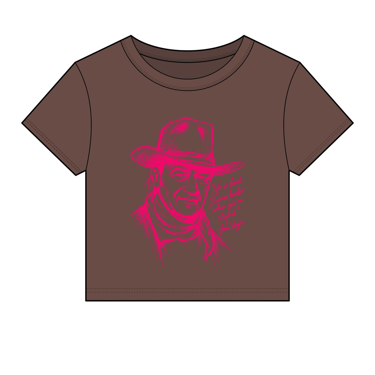 John Wayne micro rib baby tee