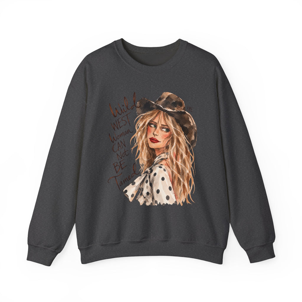 Wild West woman can not be tamed crewneck