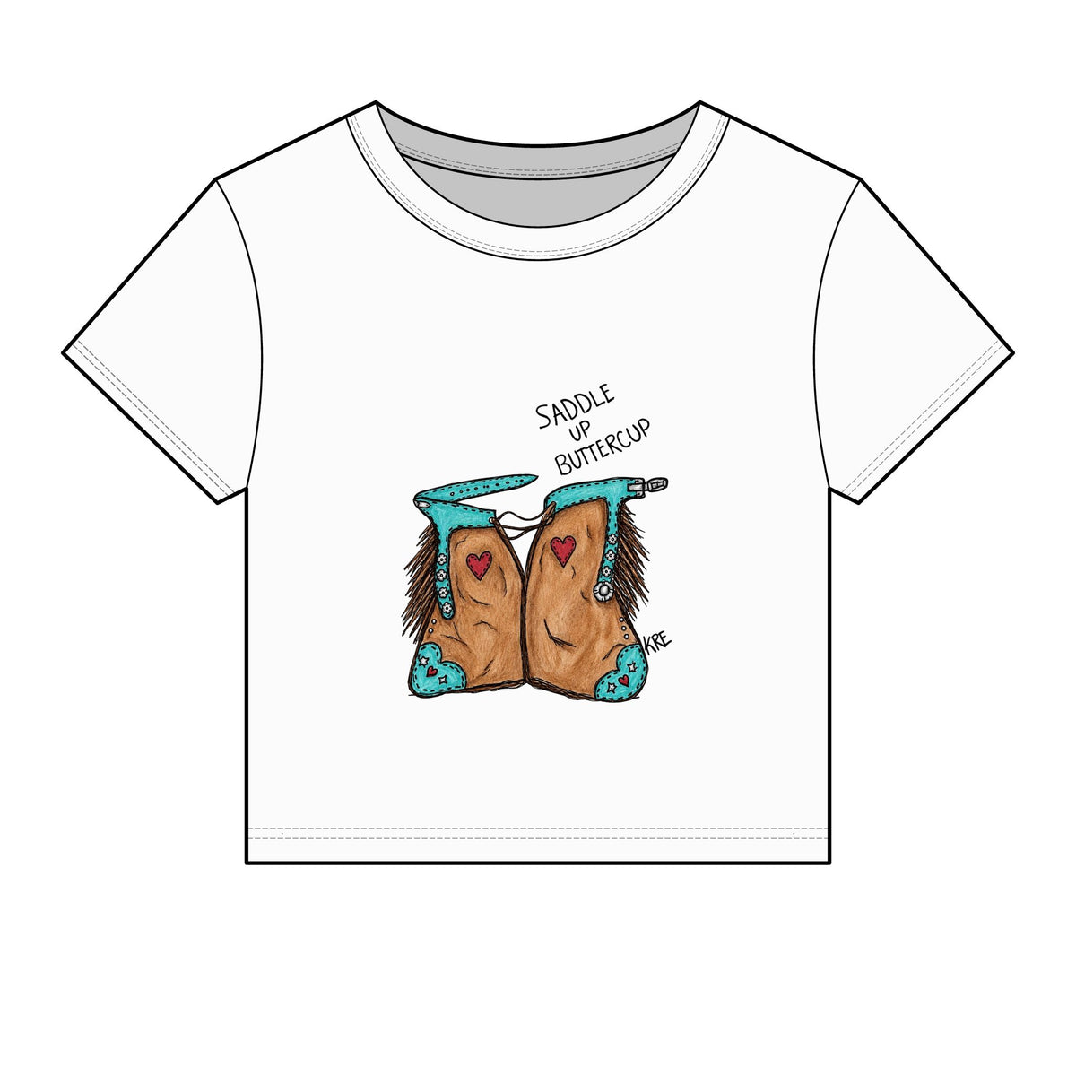Saddle up buttercup baby tee