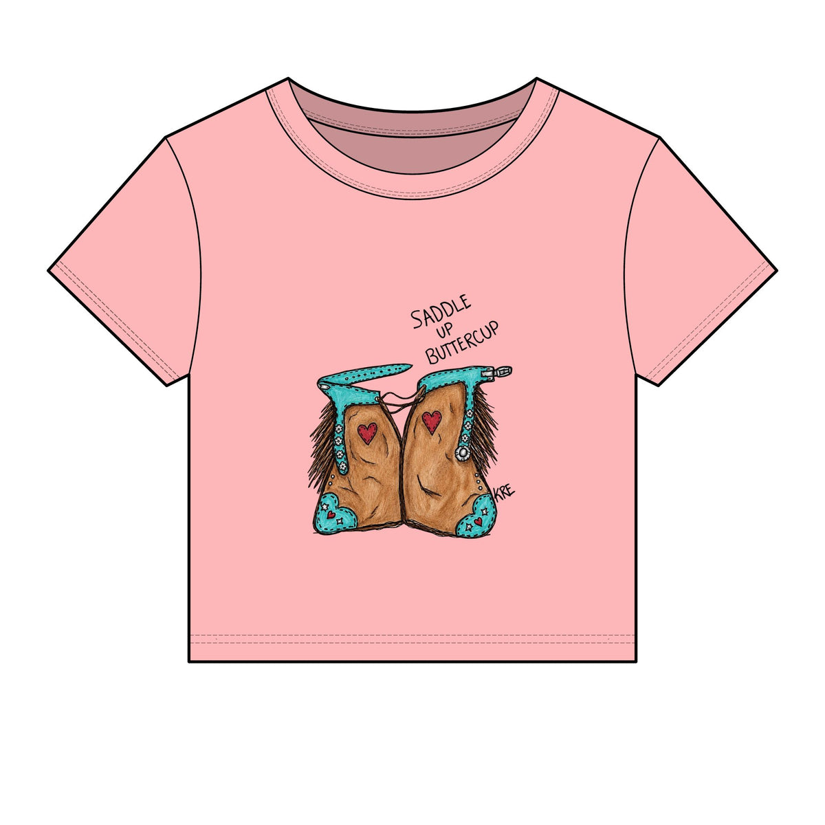 Saddle up buttercup baby tee