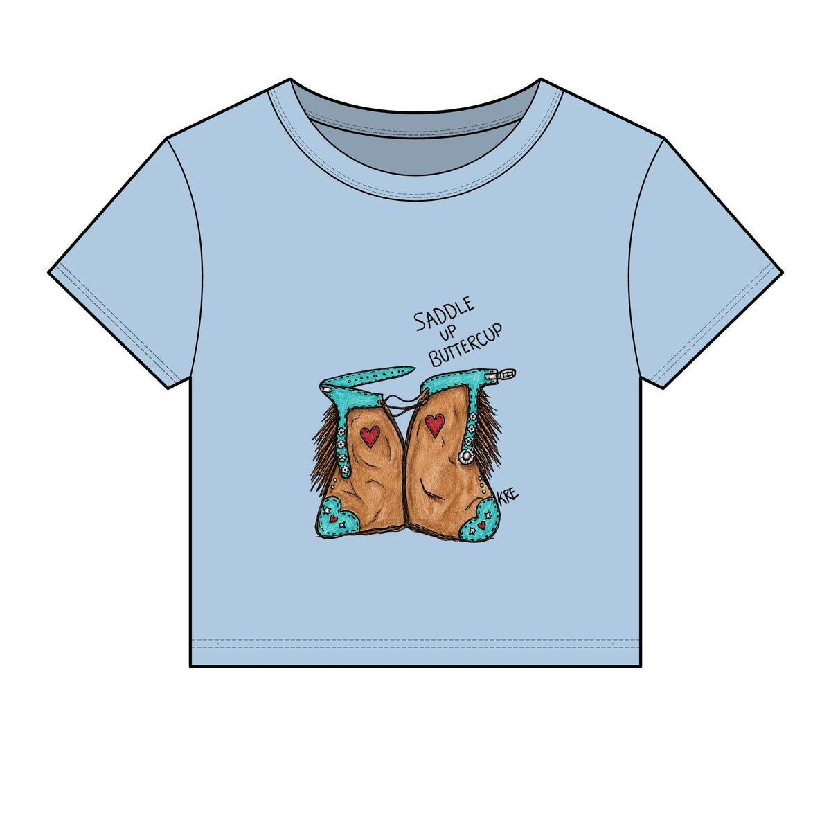 Saddle up buttercup baby tee
