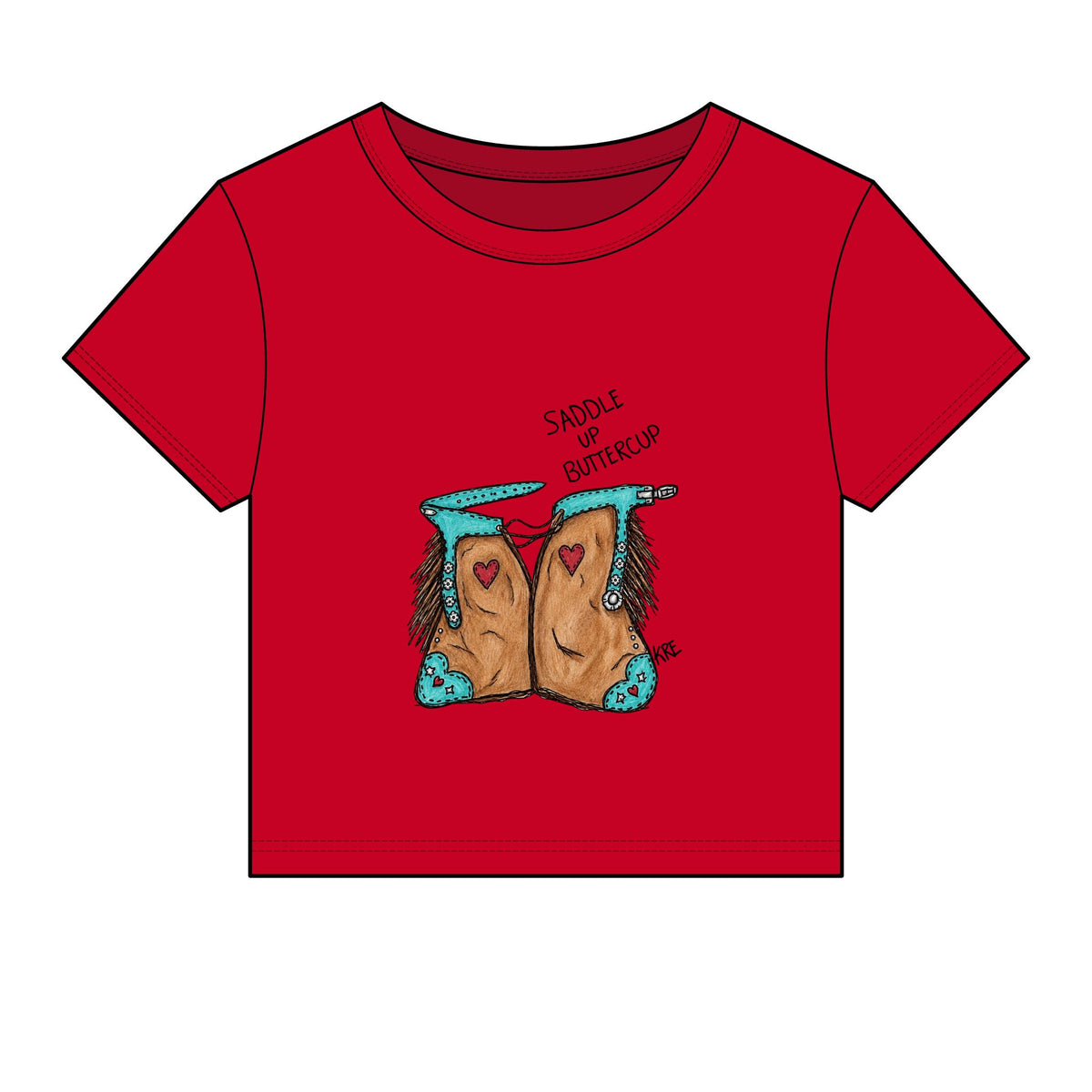 Saddle up buttercup baby tee
