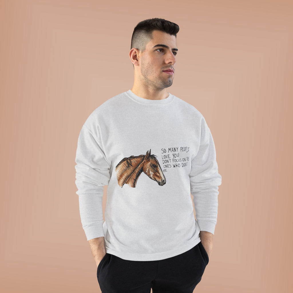 You are loved crewneck with color