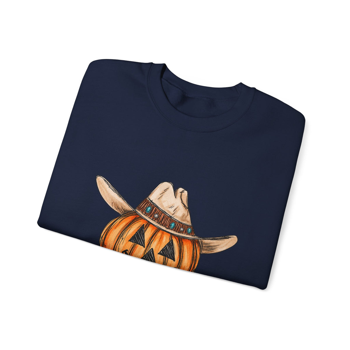 Cowboy pumpkin Crewneck Sweatshirt 
Fall drop